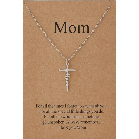 Faith Cross Pendant Necklace for Women Religious Christian Jewelry Gifts for Women