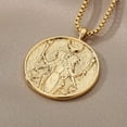 thumbnail image 6 of Hecate Athena Artemis 18K Gold Plated Medal Necklace,Greek Mythology Necklace,Gold Medallion Queen Necklace For Women, 6 of 6