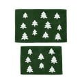 thumbnail image 2 of Better Homes & Gardens Cotton Wintery Seasonal Christmas Trees 2 Piece Bath Rug Set, Green, 17" x 24" & 20" x 30", 2 of 11