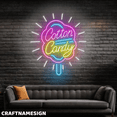thumbnail image 2 of Craftnamesign Cotton Candy Neon Light For Wall Decor, Sweet Shop LED Wall Sign, 2 of 5