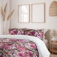 thumbnail image 2 of Ambesonne Floral Aquarelle Down Alternative Quilt Comforter, Art Romance Floral, Full, Pastel Pink Pale Pink, 2 of 5