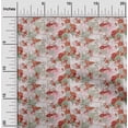 thumbnail image 2 of oneOone Cotton Jersey Red Fabric Asian Japanese Koi Fish Quilting Supplies Print Sewing Fabric By The Yard 58 Inch Wide, 2 of 4