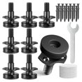 thumbnail image 1 of Patas Niveladoras Ajustables, Kit de Tuercas en T con Rosca de 3/8 de Pulgada-16, Niveladores de Muebles, Patas de Mesa, Niveladores de Patas Resistentes, Paquete de 8, 1 of 8