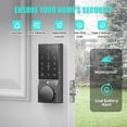 thumbnail image 6 of COBIZI Smart Lock with WiFi, Keyless Entry Door Lock with App Control, App Remote Control, Auto-Lock, Smart Deadbolt Lock, Easy Installation, IP54 Waterproof, Black, 6 of 7