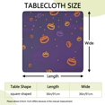 thumbnail image 2 of Halloween Pumpkin Dots Pattern Square Fitted Tablecloth with Elastic Edge,Square Table Cover,Washable Elastic Table Cover for Home Kitchen Party Decor 36"x36", 2 of 6
