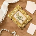 thumbnail image 2 of 5 Pack Vintage Gold Mini Picture Frames, Resin Ornate Photo Holders with Round Irregular Shapes, for Jewelry Cosmetic Display, Home Tabletop Decor, Wedding Favor Gift, 2 of 7