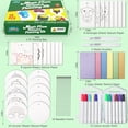 thumbnail image 3 of 58 Pcs Magic Foam Texture Painting Kit, Magic Puffy Paint Kit–32 Pcs Foam Texture Paper, 12 Acrylic Markers, Magical 3D Effect Texture DIY Painting Set, Great Gifts for Kids Ages 3–8, 3 of 7