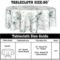 thumbnail image 4 of Spring Leaf Floral Sage Green Tablecloth Round 60 Inch Ruitic Watercolor Table Cloth Waterproof Fabric Farmhouse Green Grey Leaves Tablecloths Decorative for Holiday Home Party, 4 of 6