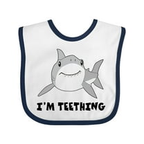 Inktastic I'm Teething Cute Shark Boys or Girls Baby Bib