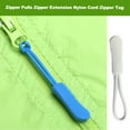 thumbnail image 2 of Wweixi 10Pcs Zipper Pulls Zippers Extension Strap Slider Nylon Cord Broken Fixer Zip Rope Replacement for Backpacks Jackets Light Gary, 2 of 4