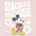thumbnail image 2 of Toddler's Mickey & Friends Groovy Hearts and Flowers  Graphic Tee Light Pink 5T, 2 of 3