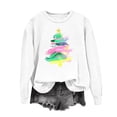 thumbnail image 2 of Bzhegqhd Women's Christmas Graphic Pullover Tees Long Sleeve Fleece Lined Sweatshirt Loose Fit Casual Streetwear Top Warm Winter Holiday Print Fall Fashion Cozy Outerwear, 2 of 6