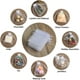 thumbnail image 2 of 50 bolsas de organza de perlas premium de 10 x 5 cm, bolsa de organza transparente blanca para regalo de boda con cordón, bolsa de regalo para joyería., 2 of 2