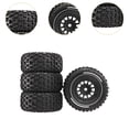 thumbnail image 6 of Dualoai RC Car Tire 4x Easy to Use Practical Replace Parts Convenient Toy Car Wheels black, 6 of 9