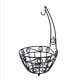 thumbnail image 3 of Cesta de fruta de hierro, cesta de fruta de metal simple para el hogar, cuenco con colgador de plátanos para organizador de mesa de comedor de cocina, 3 of 6