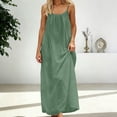 thumbnail image 3 of longantii Womens Summer Casual Sleeveless Backless Cami Dress for Beach 2025 Vacation Light Green XL, 3 of 9