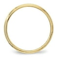 thumbnail image 2 of Solid 10k Yellow Gold 3mm Milgrain Plain Classic Dome Wedding Band Ring Size 8.5, 2 of 6