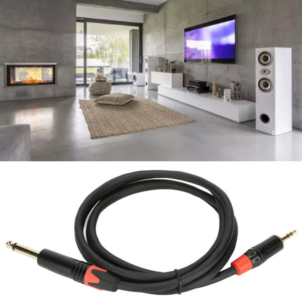 Cable Adaptador Macho De 6,5 Mm Y 3,5 Mm A Macho De 6,5 Mm Convertidor Profesional Plug And Play De 3,5 Mm A 6,5 mm De 4,9 Pies