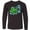 AB-Black, variant on Inktastic Sea Turtle Swimming Long Sleeve Youth T-Shirt