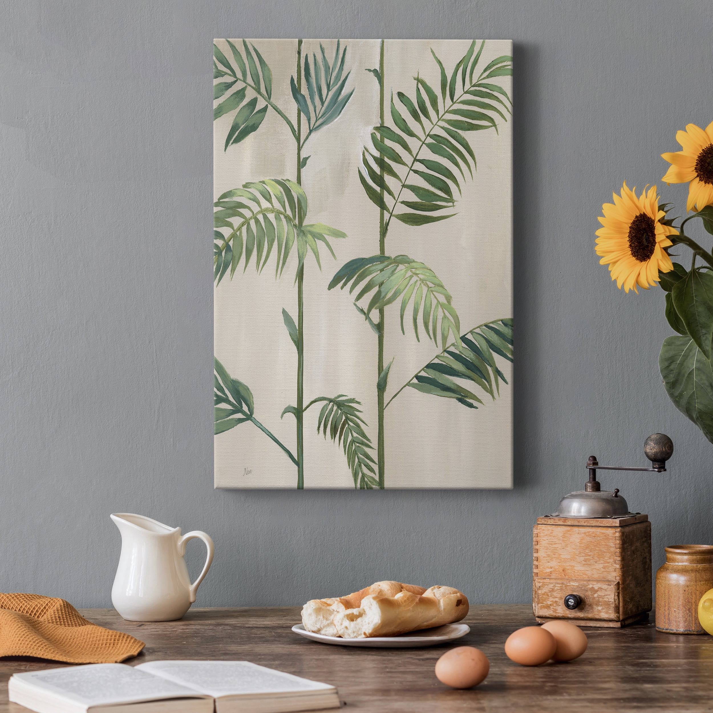 Modern Fronds I Premium Gallery Wrapped Canvas - Ready to Hang - 12 x 18