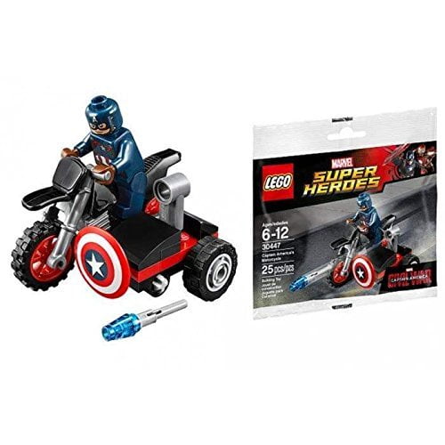 LEGO Marvel Captain America Civil War Captain Americas Motorcycle Mini Set #30447 [Bagged]