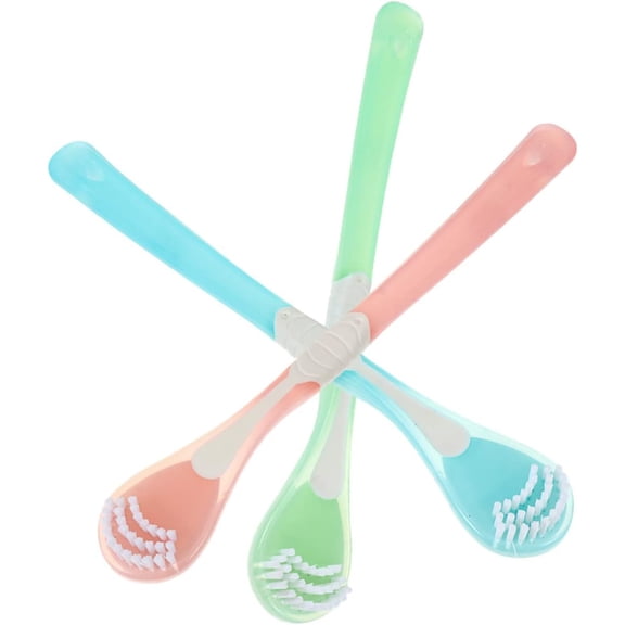 3pcs Tongue Cleaning Brush Multipurpose Tool Kid Tools Multi Functional Cleaning Brush Tongue Cleanerbrushes Bad Breath Cleaner Mouth Scraper Tongue Scrubber Tongue Scraper Brush