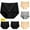 E, variant on Matoen Women's Underwear High Waisted Ladies Cotton Panties Soft Full Coverage Briefs 5 Pack (Regular & Plus Size)