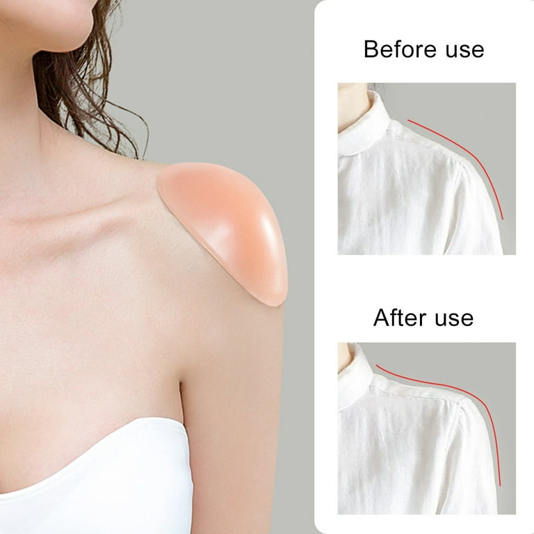 Travelwant 2Packs Silicone Shoulder Pads for Womens Clothing, Anti-Slip  Shoulder Push-Up Pads Invisible Breathable Shoulder Enhancer Reusable