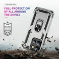 thumbnail image 6 of Dteck Case for Motorola Moto G 5G 2023,Shockproof Ring Stand Case Military Grade Silicone + PC Dual Layer Protection Armor Back Cover for Moto G 5G 2023,Silver, 6 of 6