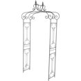 thumbnail image 1 of 68701 Arche de Jardin en Métal, 44 par 95 Po, 1 of 9