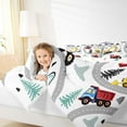thumbnail image 4 of jejeloiu Construction Truck Excavator Bedding Comforter Set,Modern City Road Twin Comforter Sets,Bullodzer Crane Vehicle Bedding Set For Teens,Super Cozy Room Decor Reversible,2pcs, 4 of 8