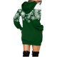 thumbnail image 2 of WILLBEST Sudaderas para Mujer, Vestido de Navidad, Vestido de Noche para Mujer, Sudadera Navideña de Moda con Capucha y Bolsillo Tipo Bolso, Sudadera Estampada, Falda de Moda Mediana, 2 of 4