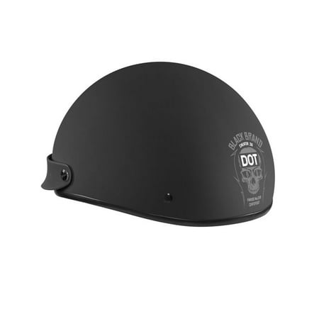 Black Brand Cheater .50 Half Helmet Matte