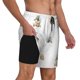 thumbnail image 2 of Fotbe Rabbit Blowing Dandelions Traje de Baño para Hombre – Shorts de Natación de Secado Rápido con Forro y Bolsillos-Medium, 2 of 6