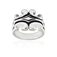 thumbnail image 3 of West Coast Jewelry Men's Sideways Fleur De Lis Stainless Steel Ring, 3 of 4