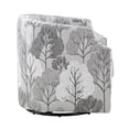 thumbnail image 5 of Comfort Pointe Banyon Gray Floral Fabric Upholstered Swivel Glider Barrel Chair, 5 of 13