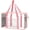 Pink, variant on Clear Beach Tote Bag - Waterproof PVC Stadium Approved - Extra Large Transparent Bag for Pool, Concert