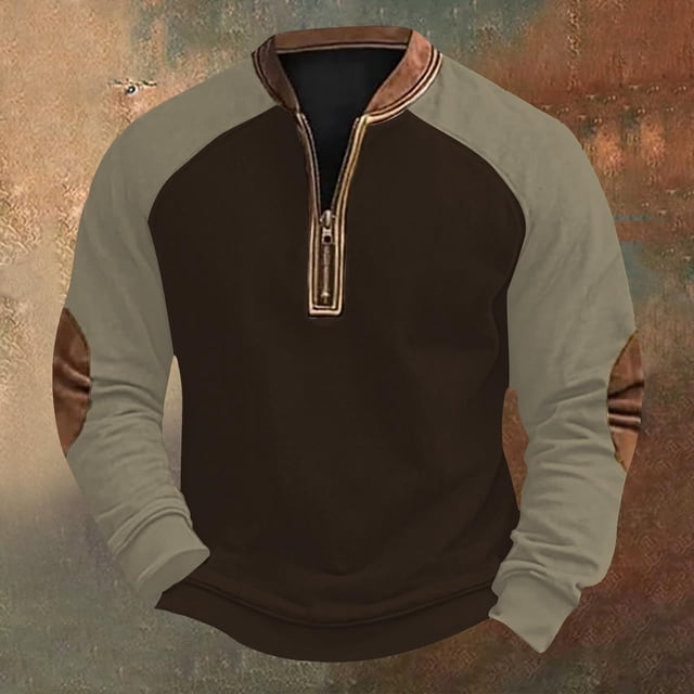 pstuiky camisa de manga larga para hombre, Sudadera con capucha y cuello redondo para hombre, estampado, manga larga top de hombre xxxl