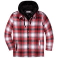 thumbnail image 3 of Visive By Blue Gear Lined Flannel Sherpa Jacket for Men Thick Fleece Heavy Button up Hoodies Big and Tall Plaid Quilted Mens Flannel Jackets, 3 of 6