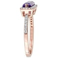 thumbnail image 3 of Everly Women's Amethyst 14k Rose Gold Ring, 3 of 7