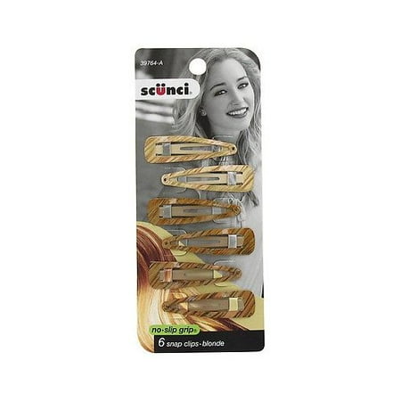 Scunci Color Match No Slip Barettes Blonde