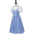 thumbnail image 2 of Women's Blue Plaid Dress Suit Fairytale Dress, 2 of 7