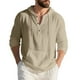 thumbnail image 2 of pstuiky Camisas suaves de manga larga para hombre, Suéter playero informal de manga larga con capucha y cordón ajustable para hombre salir tops m, 2 of 9