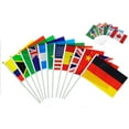 thumbnail image 2 of Set of 32 small flags of countries around the world, hand-waved, for desk decoration (8x6 inches), 2 of 6