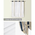 thumbnail image 4 of Striped Ship Rudder Anchor Window Curtains Tie Up Curtains for Kitchen Living Room Adjustable Rod Pocket Drapes, 4 of 5