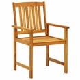 thumbnail image 5 of Garden Dining Set 3 pcs Brown Solid Acacia wood, 5 of 6