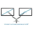 thumbnail image 4 of Mount-It! Dual Arm Monitor Stand | Fits 17"-27" Computer Screens | Adjustable Arms, 4 of 6