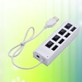 thumbnail image 3 of EeaseCA USB HUB 4 Sockets Independent Switch USB 2.0 Divider(White), 3 of 7