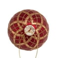 thumbnail image 4 of Kurt Adler 80MM Red with Gold Plaid Glass Ball Ornaments, 6-Piece Set, 4 of 4