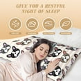 thumbnail image 4 of Body Pillow Cover, Boston Terrier French Bulldog Stripe Body Pillow Cases with Zipper Soft Breathable Smooth Skin Friendly Long Pillow Case 20x60 inches, 1Pcs, 4 of 7